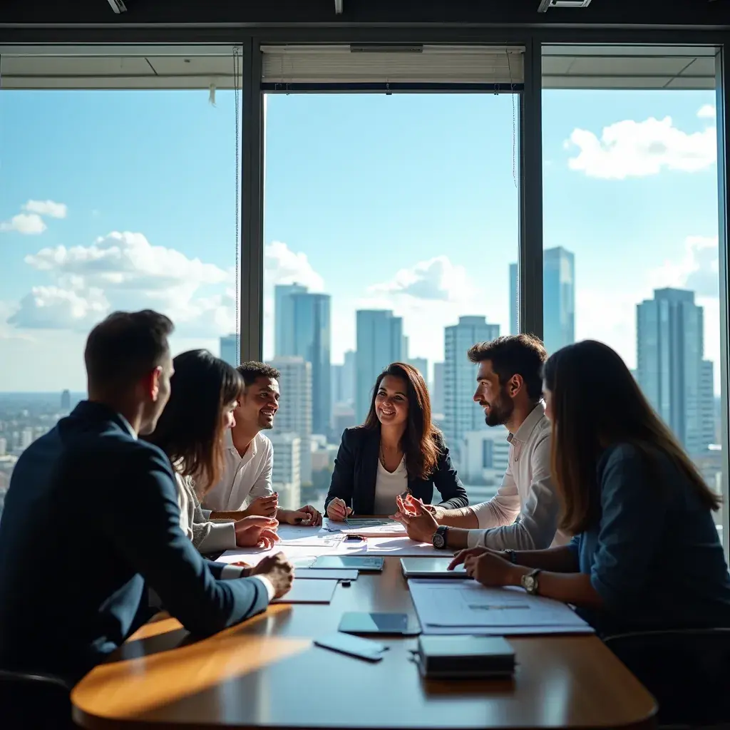 Professional business solutions illustration